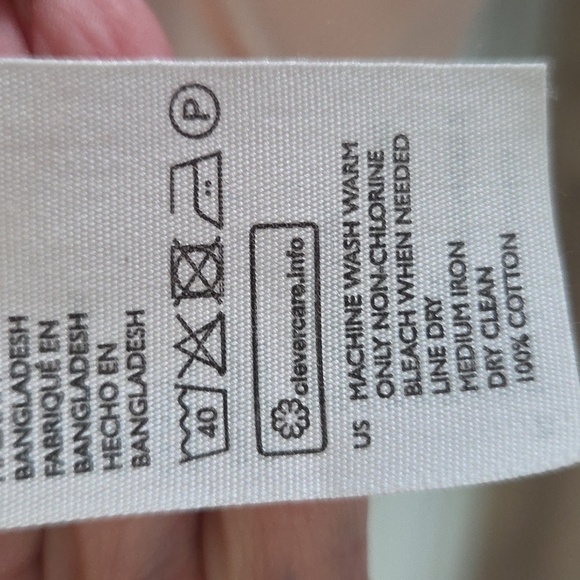 COS pale pink cotton sweatshirt dress Sz L - Picture 10 of 10